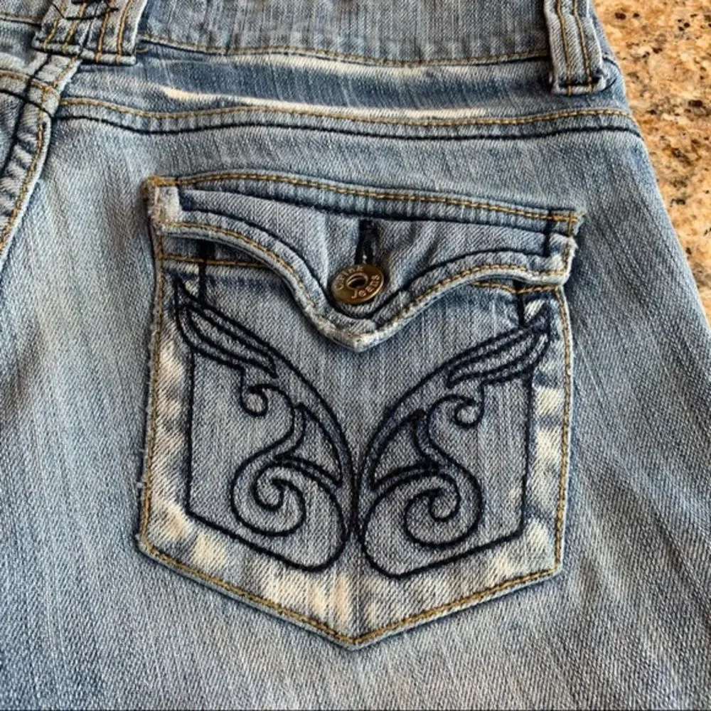 C Pink Denim Shorts 9‎